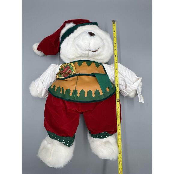 Vintage 1995 K-Mart Santa Time Teddy BEAR Christmas Plush 18” Stuffed Animal - Picture 10 of 10